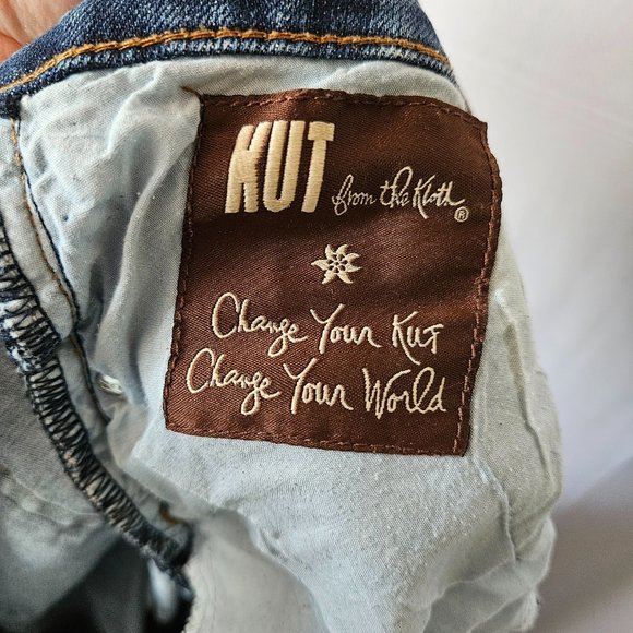 Kut From the Kloth Amy Ankle Straight Leg Raw Hem Size 20W - Picture 6 of 12